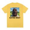 Lustiges Kanye West Meme Grafik T-Shirt Herrenmode Rundhals Kurzarm T-Shirts Unisex Hip Hop Gothic Rap T-Shirt Streetwear
