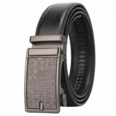 Men'S Belt Cowhide Automatic Buckle Casual High-End Leather Belt Middle-Aged And Young Business Versatile Belt