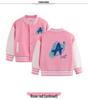 Farbblock-Baseballjacke für Jungen und Mädchen - Frühjahrs-/Herbststil, Samtfutter, Mittlere Dicke für Kinder