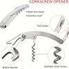 5-piece Set, Wine Accessories Gift Set - Bottle Opener Kit,  Wine Pourer and Stopper, Packaged In A Novel Bottle Shaped Box - Valentine's Day Gift