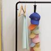 Baseball Cap Storage Organizer With Eight Clips Wall Mounted Cap Holder Closet Storage Organizer Cap Hanger Labu Doll Wall Artifact Hanging Wall Toy