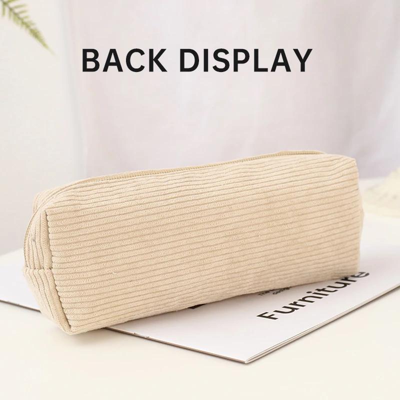 Customizable LOGO Custom Gift Cute Shark Fabric Pencil Case Embroidery Pen Bag Office School Cosmetic Bag