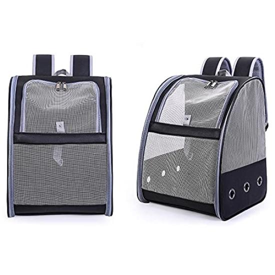 Limina Pet Carrier with Backpack for and Perfect for Hospital and Breathable and Lightweight Bag, Black, Perch, Birds, Parakeets, Parrots, Cats, Dogs,