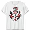 Scottish Tartan Unisex T Shirt Thistle Emblem Scotland Heritage Symbol Tee