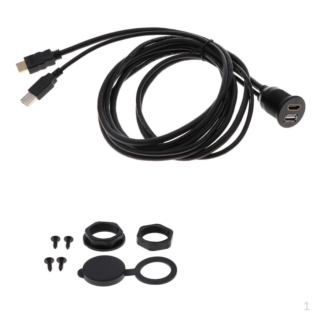 

Durable Car USB2.0 to AUX Cable 2meter