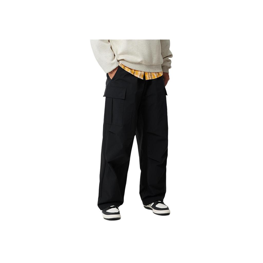 Li Ning Badfive Casual Simple Solid Color Straight Leg Knitted Sports Pants Men Bottoms Black AKXV027-5