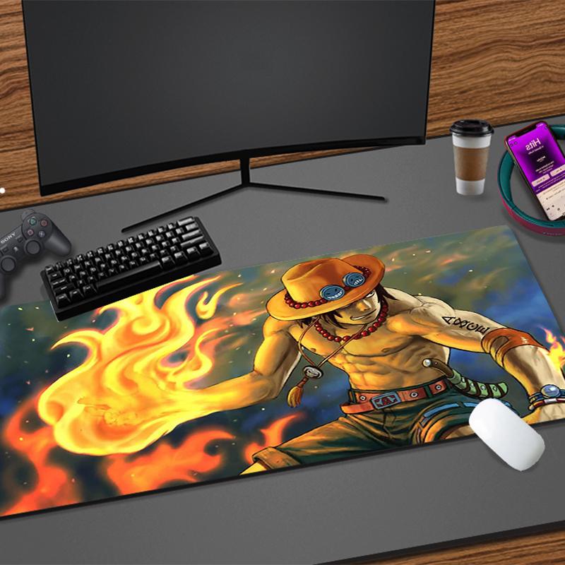 Computer Varmilo Keyboard Mouse Pad One Piece Luffy Anime Gaming Accessories Table rug New Gamer Carpet Desk Mat Mousepad