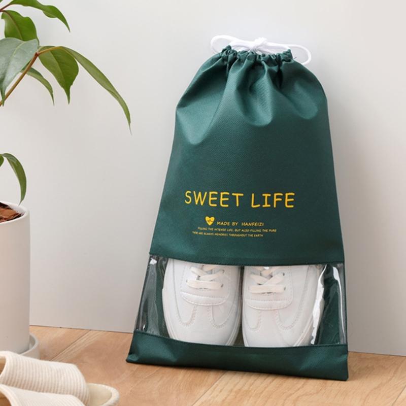 Travel Shoe Bag Shoes Storage Bags With Drawstring Closure Lightweighted and Durable for Travel