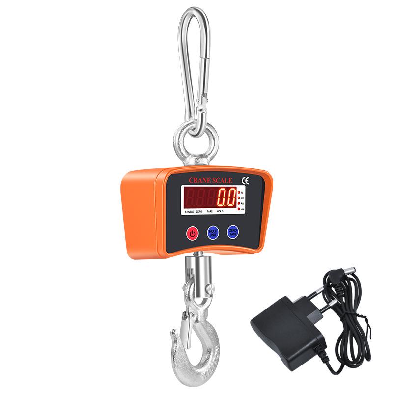 Electronic Hook Scale 500kg LED Mini Crane Scale 1t Hanging Scale