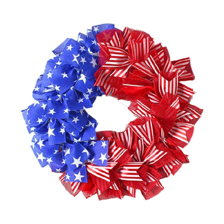 Independence Day Holiday Wreath Wall Hanging Decoration For Front Door Window Staircase Display Indoor And Indoor Use