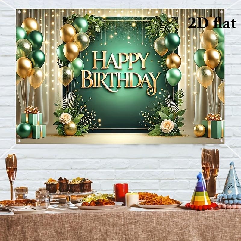 1pc 2Dflat single pack birthday celebration fabric birthday party decoration celebration decoration photography props wsj