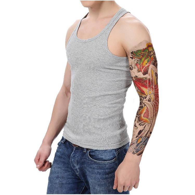 Flower Arm Tattoo Sticker Waterproof Men And Women Sticker Full Arm Waterproof Tattoo Sticker Ukiyo-E Painting Geisha Simulation Big Picture Sticker