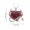 Heart Necklaces Pendant for Women Red Gothic Pendant Jewelry Gifts for Her On Christmas Valentine Gifts for Women Girls