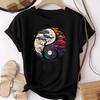 Yin Yang Tree of Life Womens Tee Nature Graphic Casual Boho Spiritual Top Harajuku Graphic T Shirts Women Clothes