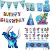Cartoon Stitch Party-Set Pappteller Servietten Und Dekorationen
