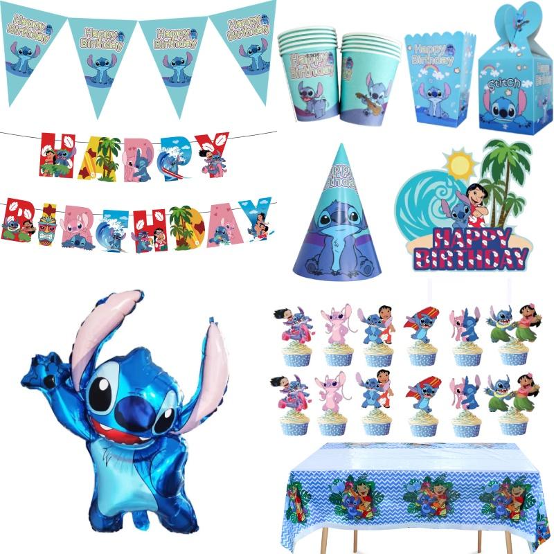 Cartoon Stitch Party-Set Pappteller Servietten Und Dekorationen