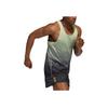adidas Gradient Striped Logo Tank Top Men Tops Carbon-Black HK5635