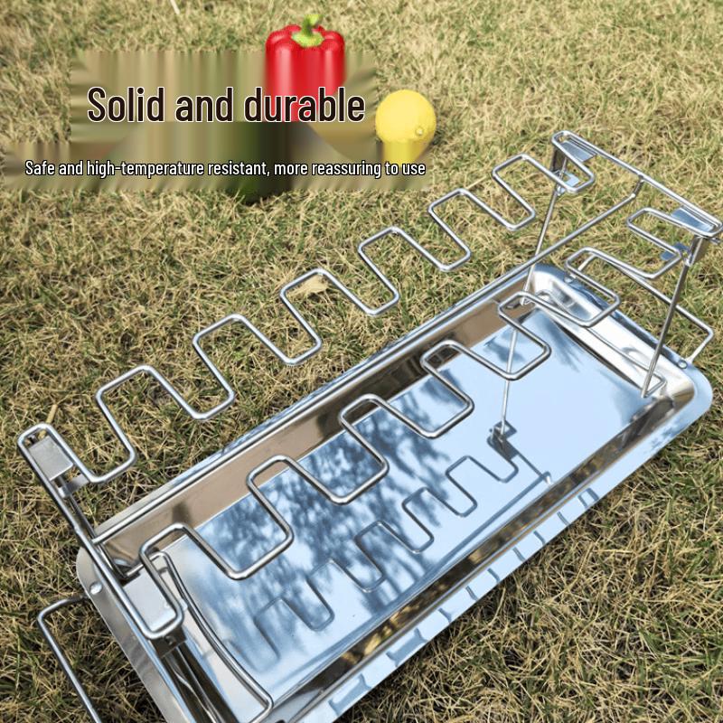 Oeny 2-Pack Folding Chicken Leg Roaster Racks