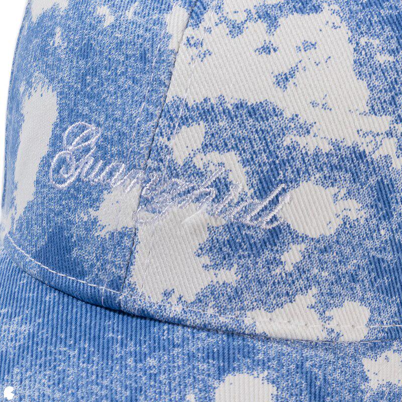 Blue Baseball Cap Womens Cotton Tie Dye Vintage Baseball Hats Spring Summer Adjustable Korean Casual Hats Blue Baseball Cap Womens Cotton Tie Dye Vintage Baseball Hats Spring Summer Adjustable Korean Casual Hats