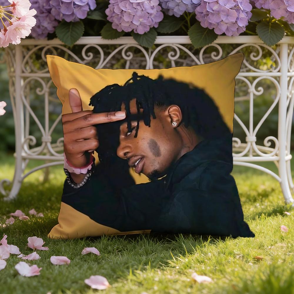 P-Playboi CartiS Cushion Cover Home & Car Dual-Scene Pillow Cover: Reversible for Premium Comfort