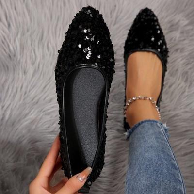 Damen Übergröße Bequeme Leichte Casual Ballerinas Mode Europäisch-Amerikanischer Stil Vielseitig Neu Frühling Sommer 2025