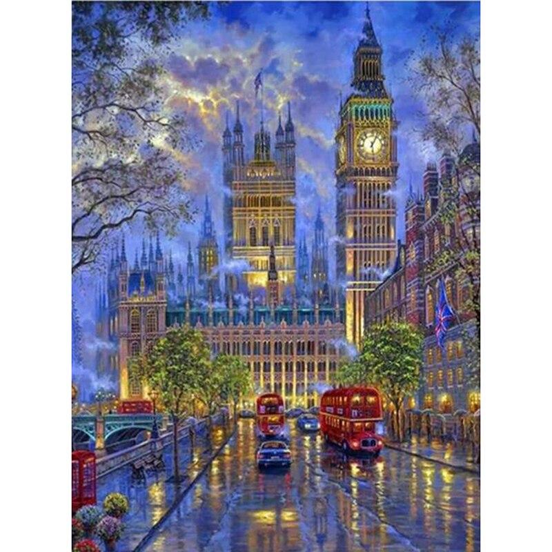 

DIY 5D алмазная живопись полный круглый дрель мультфильм абстрактный дом Алмазная вышивка набор для вышивки крестом домашний декор стены книги по искусству подарок Full Round 20x30CM