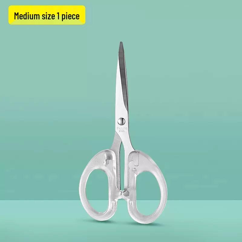 

Transparent Portable Journal Scissors: Handmade Tailor Scissors for Office, Paper Cutting, Student Art