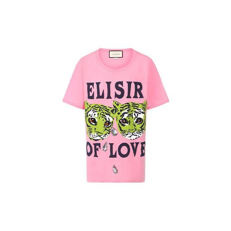 Gucci Regular T Shirt Women's Pink 492347-XJBHQ-5901