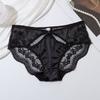 Hollow Out Mid Waist Panties Breathable Plus Size Triangle High Elasticity Women’s Panties