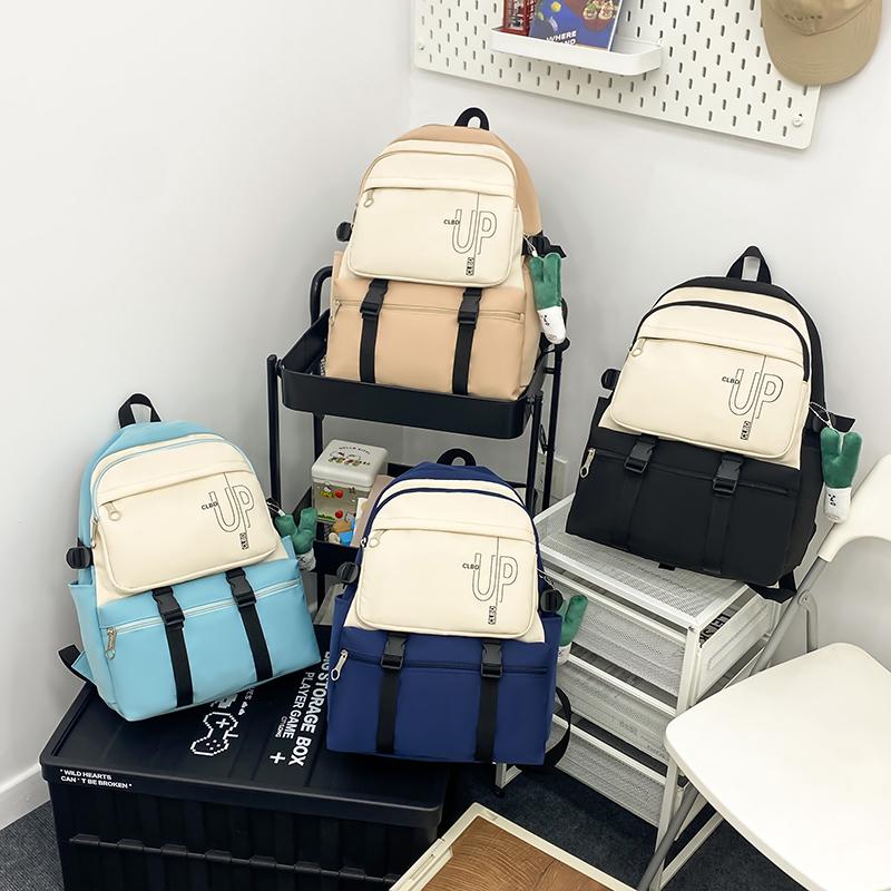 Three-Piece Backpack Set Large Capacity Student Schoolbag Junior Senior High School Backpack for Gilrs