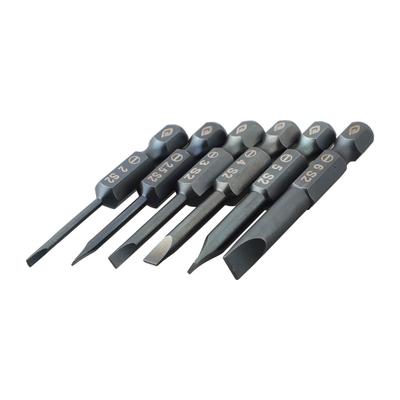 Ponta de Chave de Fenda Hexagonal de 1/4\'\' 1 peça 2.0-6.0mm Aço Liga