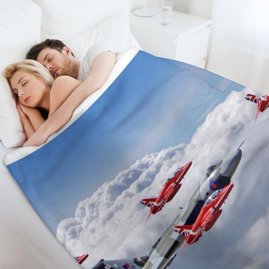 Final Vulcan Flight With The Red Arrows - 3 Throw Blanket Fashion Sofas Thin Loose anime Blankets