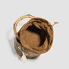 Chinese Style Xiangyunsha Drawstring Coin Purse, Ethnic Fashion Minimalist Portable Crossbody Pouch