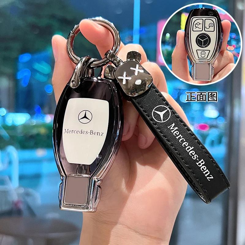 VFO1 Car Key Case Cover Protection Shell for Mercedes Benz A C E S G Class GLC CLE CLA W177 W205 W213 W222 X167 AMG Accessories