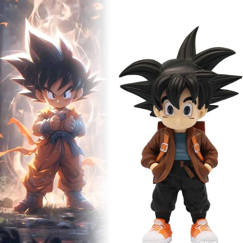 Son Dragon Ball Goten Figurine Q Version Student Model Anime Statuary Toys Gift