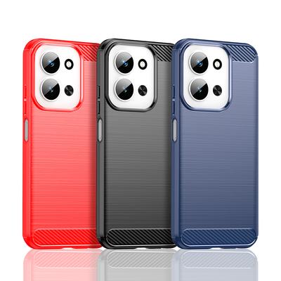 For Cover Xiaomi Poco C85 Case For Poco C85 4G Anti-knock Soft TPU Silicone Carbon Fiber Back Case For Poco C85 Case 6.9 Inch