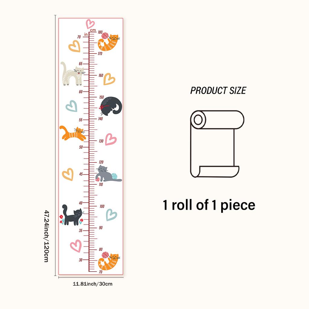 Höhe Wandaufkleber Selbstklebend Durchscheinend Kinder Messaufkleber Höhe Wandaufkleber Kinderzimmer Wanddekoration