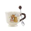 Buddhist Kapibala Ceramic Cup High-Pretty Capybara Mug with Spoon Cute Student Water Cup Couple Souvenir