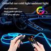 Flexible Strip LED Decorative Lamp Mult Modes Auto DIY Light Bar Car Ambient Light Auto DIY
