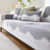 New Style Cover Cloth Leather Non-Slip Cushion Chenille Sofa Cushion Light French Cream Style All Seasons Universal