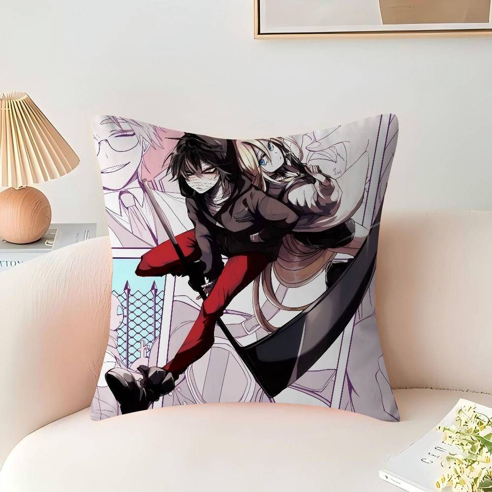 Anime Angels-of-Death Cushion Cover Inches Farmhouse Decor Home Throw Pillow Covers for Couch Decorations
