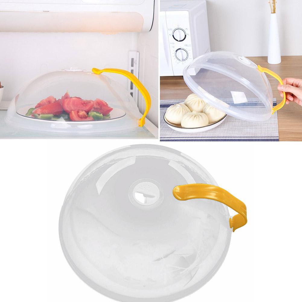 Microwave Oven Oil-Proof Heating Lid Large Round Plastic Bowl J8X8