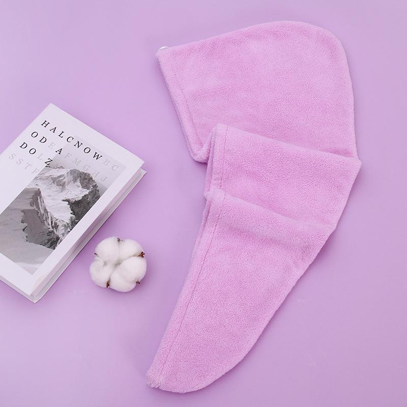 Microfiber Coral Fleece Quick-Dry Hair Wrap Towel