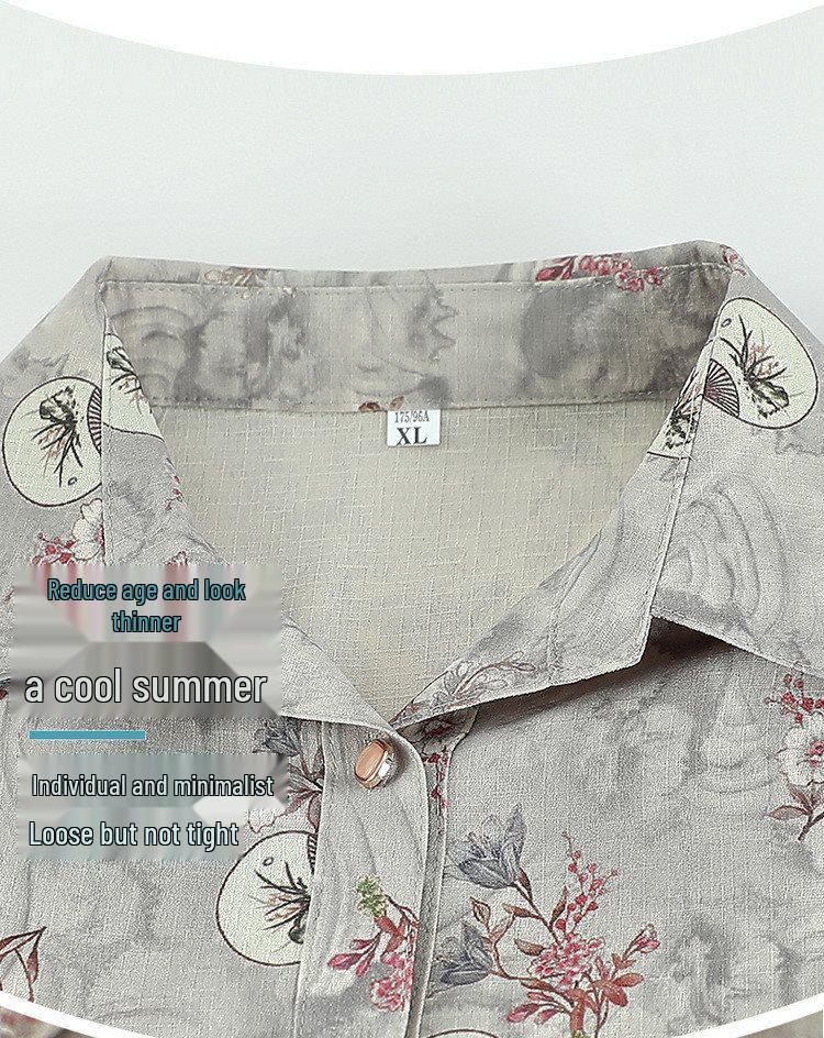 Elderly Summer Clothing: Short-Sleeved Shirts and Tops for Mature Women & Grandmothers
