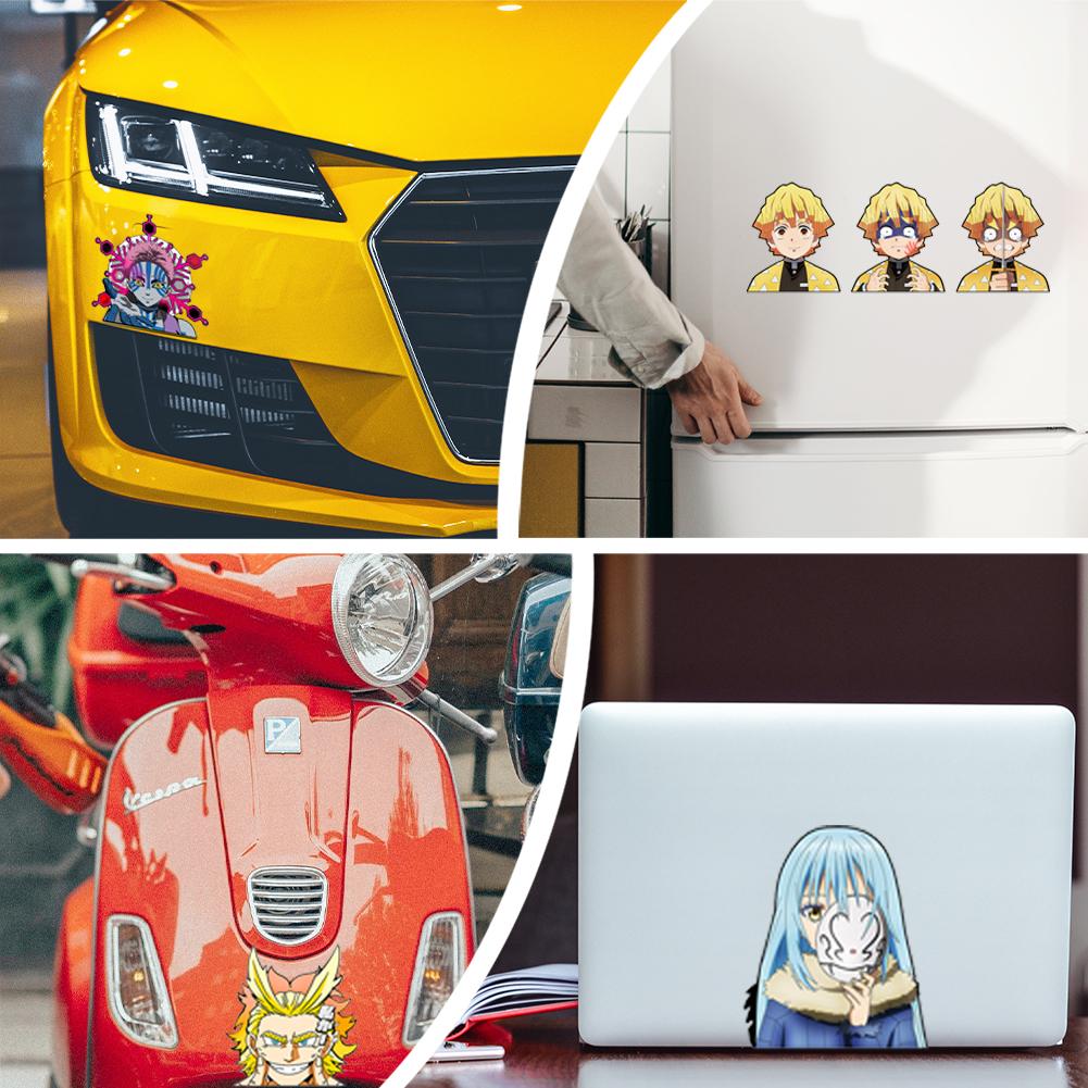Dragon Ball Z Anime Figure Gohan Motion Stickers Car Sticker Notebook Waterproof Decal Toy Wall Sticker Kids Toys Gifts