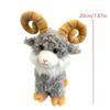2027 Cute Goat Sheep Plush Keychain Kawaii Curly Lamb Stuffed Toys Bag Pendant Lovely Hanging Decoration New Year Gifts
