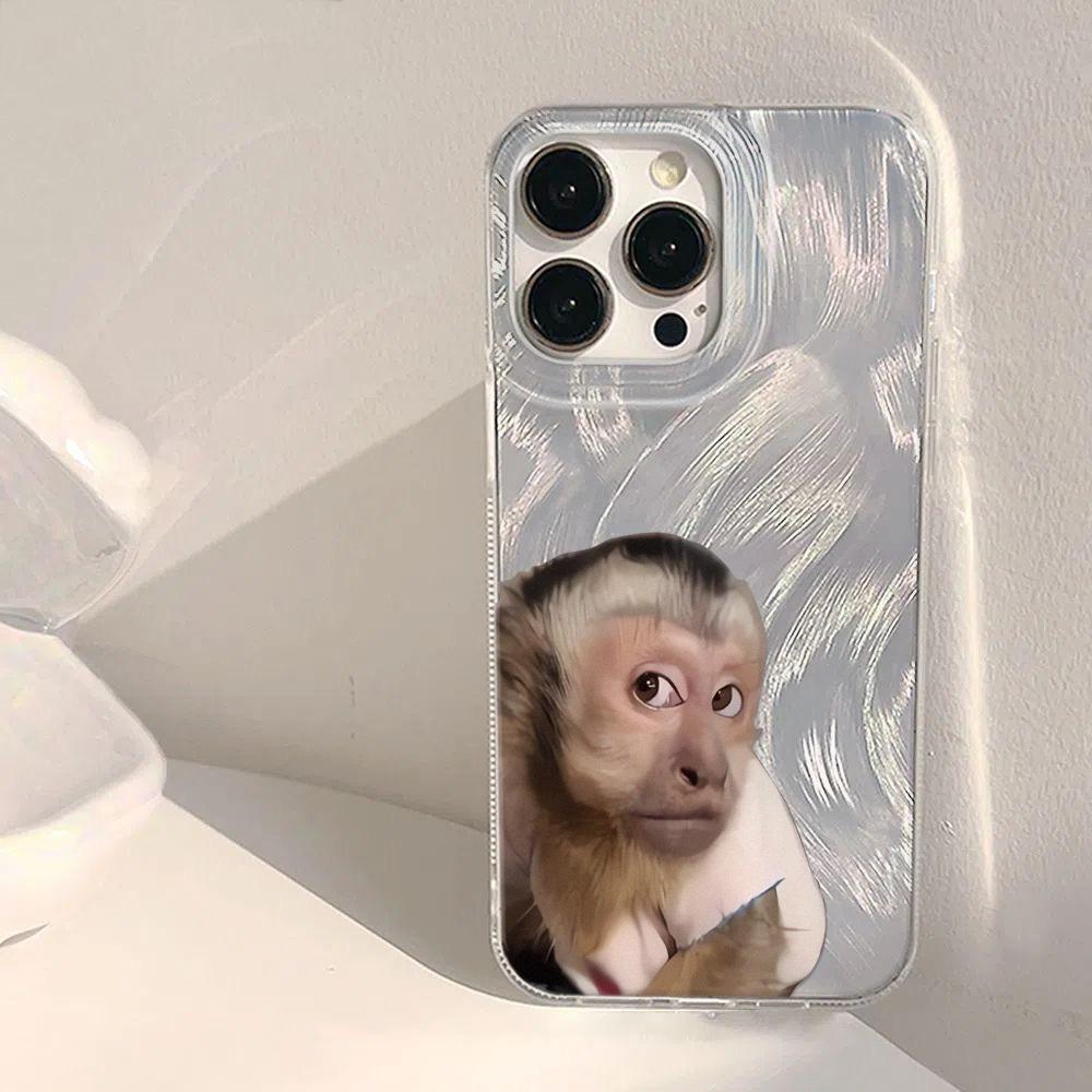 Cute Monkey Phone Case for Samsung Galaxy A56 A55 A36 A35 A26 A25 A15 5G A24 A23 A22 A52 A71 A72 4G Cover