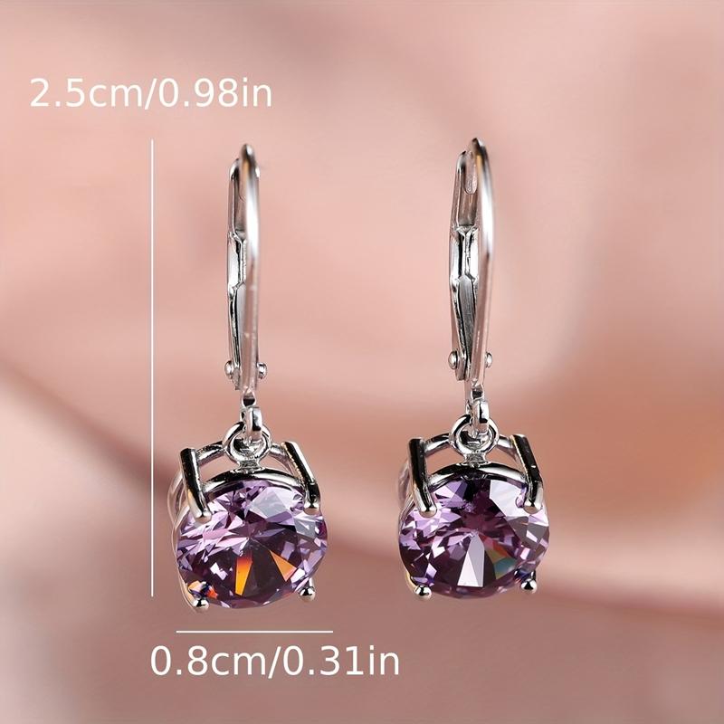 Αυθεντικά Ασημένια Σκουλαρίκια Κρεμαστά με Κυκωνικό Ζιργκόν CZ για Γυναίκες και Κορίτσια Μόδα Κοσμήματα