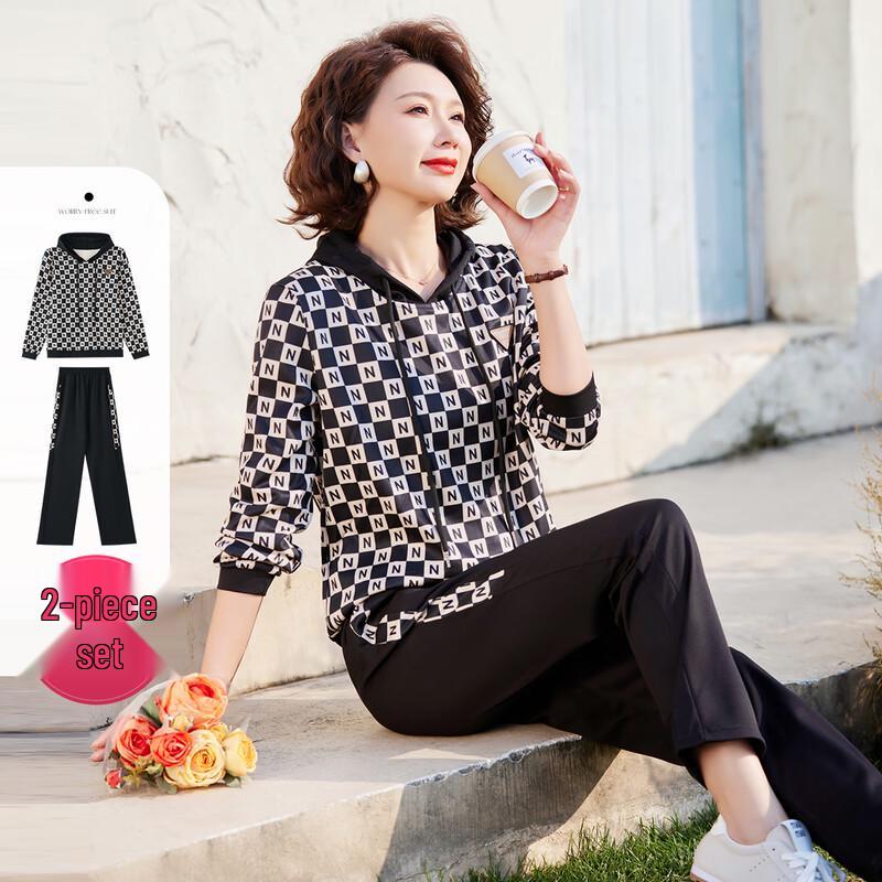 Pasteur Women s Hooded Casual Sweatshirt & Pants Set XL