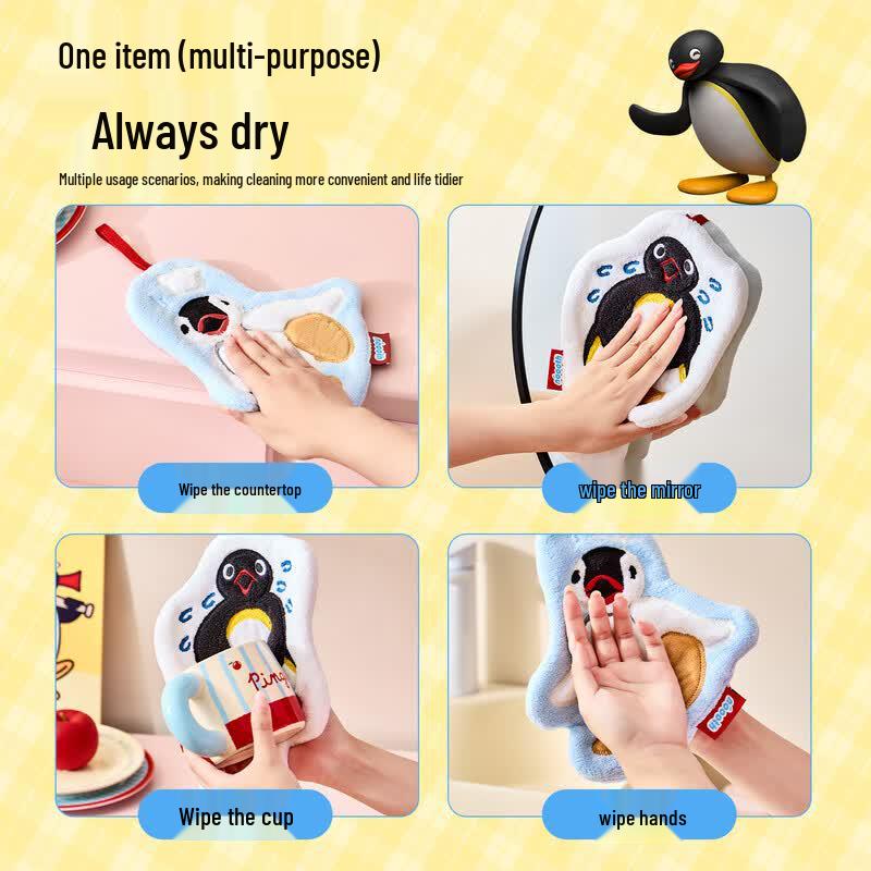 Pingu Cute Hanging Hand Towel
